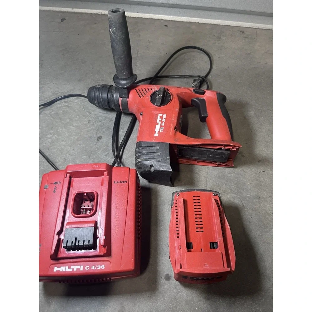 Hilti TE4-A18 Cordless Rotary Hammer Drill w/ Charger And Battery